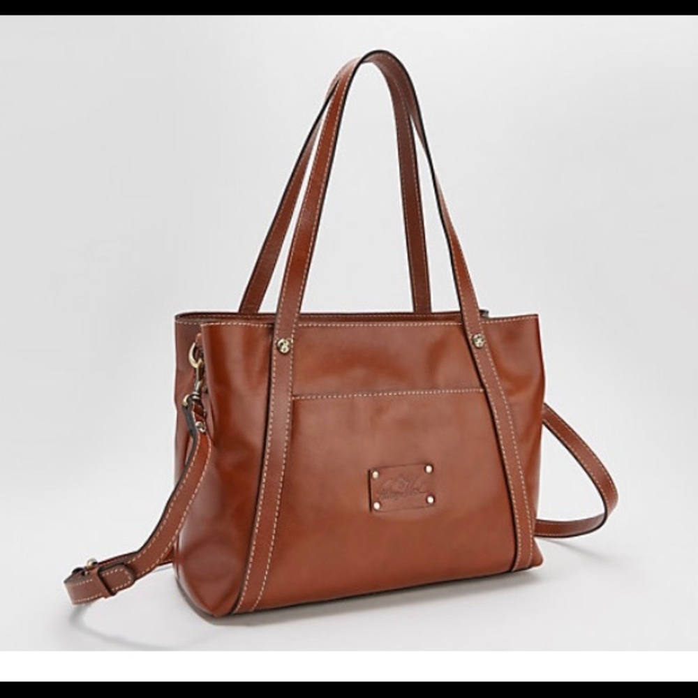 Patricia Nash Tan Leather Satchel